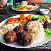 Plate of the day at Rango Vegan in Salvador
