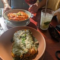Vegan lasagna, two types at Rango Vegan in Salvador