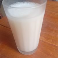 Cacao juice at Rango Vegan in Salvador