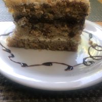 Yummy dessert at Rango Vegan in Salvador