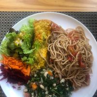 Delicious plate of the day at Rango Vegan in Salvador