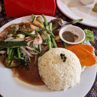 Eggplant Loklak at Khouch & Sarin in Kampot
