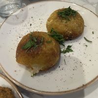 These were spectacular - crunchy on the outside, soft mashed potato and gorgeous filling on the inside   at Yara  in Warrington