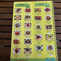 Menu   at Yen Ninh in Dien Bien Phu