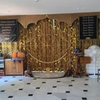 The altar room at Centro Cultural Hare Krishna in Malaga