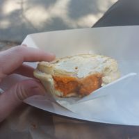 Thai vegetable curry pie at Norfolk Cafe in Altona