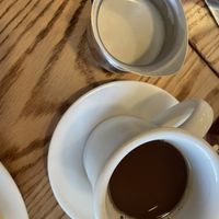 Americano with a very healthy portion of oatmilk to go with it!   at Mis Raices in Bethlehem