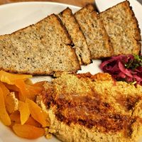 Hummus & Pita Bread at Silver Diner in Fredericksburg