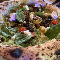 La Vegana spécial pizza  at Vasiniko in London