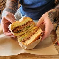 Bbq burger at Green Farmer's in Amsterdam