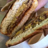 Cheese burger at Green Farmer's in Amsterdam