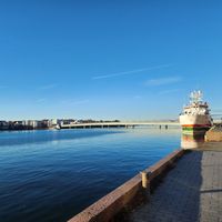 This is one view from the restaurant at Antell Acqua in Helsinki