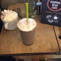 Hot chocolate and shake at Jumping Bean in Durham