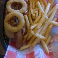 Texas hotdog at Jumping Bean in Durham