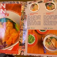 Carta de ramen vegano  at Ramen Shifu in Getafe