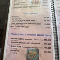 Menu   at Gạo Restaurant & Bar Coffee in Ninh Binh