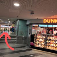 Direction: find Dunkin Donuts at ground level, continue up of the stairs and then continue straight forward. at Kaspar Schmauser  in Berlin