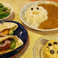 Curry Face!!😊 at Organic House Salute in Kyoto