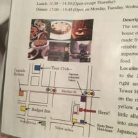 Simple map from our hostel at Organic House Salute in Kyoto
