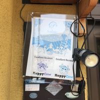 Happy cow approved outside of store at Organic House Salute in Kyoto