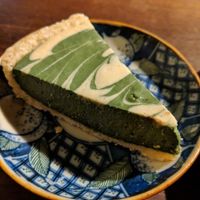 Macha pudding at Organic House Salute in Kyoto
