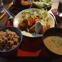 Veg set lunch special at Organic House Salute in Kyoto