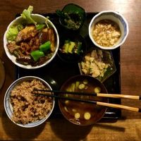 Set lunch  at Organic House Salute in Kyoto