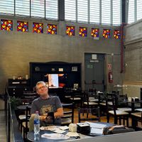 Seating area  at El Palacio del Café in Montevideo