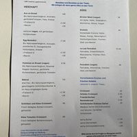 Menu - more options like vegan crossaints also often available  at Co:Lab in Ingolstadt