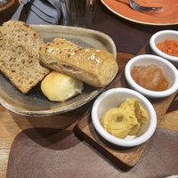 Bread and dips starter at Mirage Restoran in Kraljevo