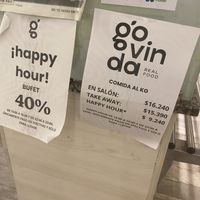 Prices as of March 2025  at Govinda - Downtown in Mendoza