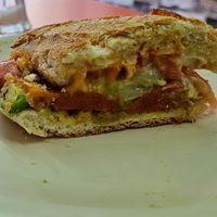 Torta vegana. Con salchicha vegana y queso a base de plantas at Las Tortugas Centro - Maybe closed in San Luis Potosi