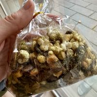 Seasoned popcorn & pumpkin seeds (take home savory) #Veganuary at Archipelago in Seattle