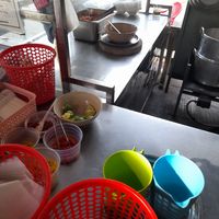 Outside kitchen at An Dong in Ho Chi Minh City