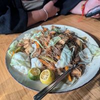 Vegan R- Noodles - didn't realise it was supposed to be for 2 but I ate it all! at Lemons and Tomatoes in San Vicente Palawan