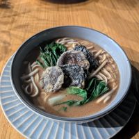 Ramen - Mushroom broth, Noodles, Book Choy, Tofu and Nori at Lemons and Tomatoes in San Vicente Palawan