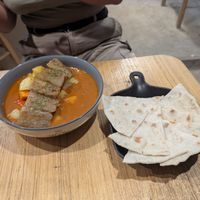 Kaldy-veg with pitta. at Lemons and Tomatoes in San Vicente Palawan