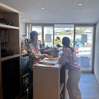 Enjoy food at the bar   at Vegan Soba Tokyo Ayler in Tokyo