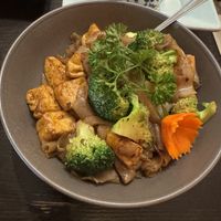 Pad see ew with tofu (ask for no egg)  at Sutha Thai Kitchen in Tustin