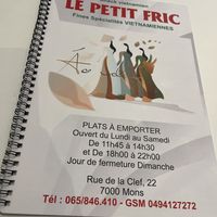 Menu   at Le Petit Fric in Mons