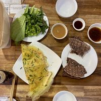 Mixed cake, steamed rice rolls and young heat of coconut   at Khai Minh 1 in Ho Chi Minh City