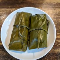 Dumpings in their little banana leaf packages at Khai Minh 1 in Ho Chi Minh City