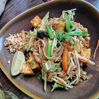 Pad Thai with no egg at Thairiffic Restaurant in Glasgow