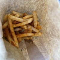 Masala fries to go #Veganuary at Bombay Food Junkies in St Louis