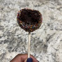 Inside the cake pop  at Bombay Food Junkies in St Louis