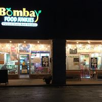 Exterior at night, November 2023 at Bombay Food Junkies in St Louis