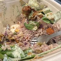 I forgot to take a pic before we demolished our food!  at Bombay Food Junkies in St Louis