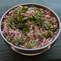 Cilantro Fried Rice #Veganuary at Bombay Food Junkies in St Louis