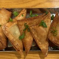 lions mane krab rangoon wantons!   at Bombay Food Junkies in St Louis