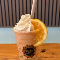 orange dreamsicle shake!  at Bombay Food Junkies in St Louis